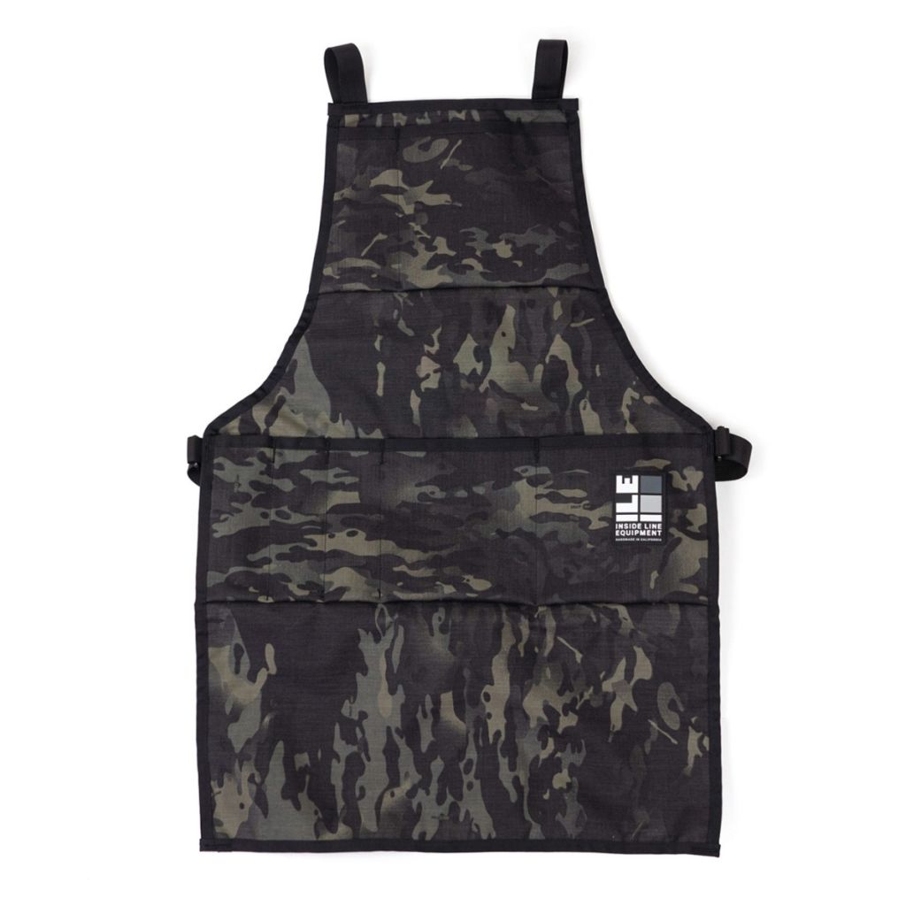 *ILE* x-back work apron (cordura/black multicam)