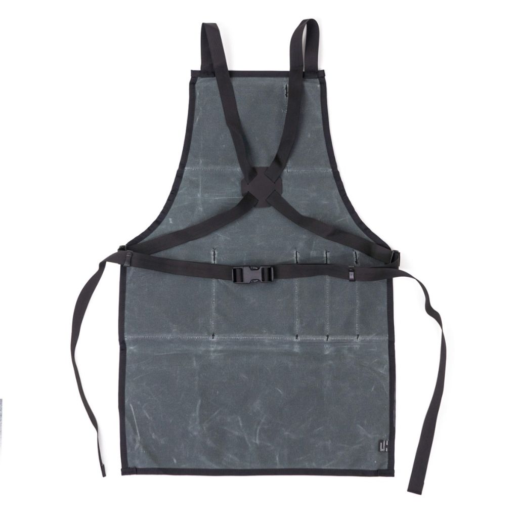 *ILE* x-back work apron (wax grey)