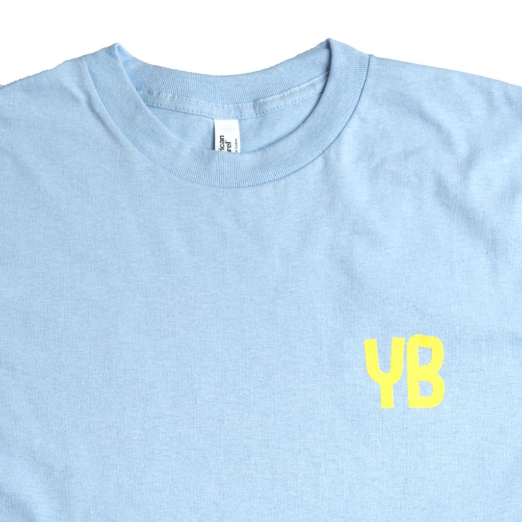 Lawrence Beer Company – Powder Blue Baseball T Shirt