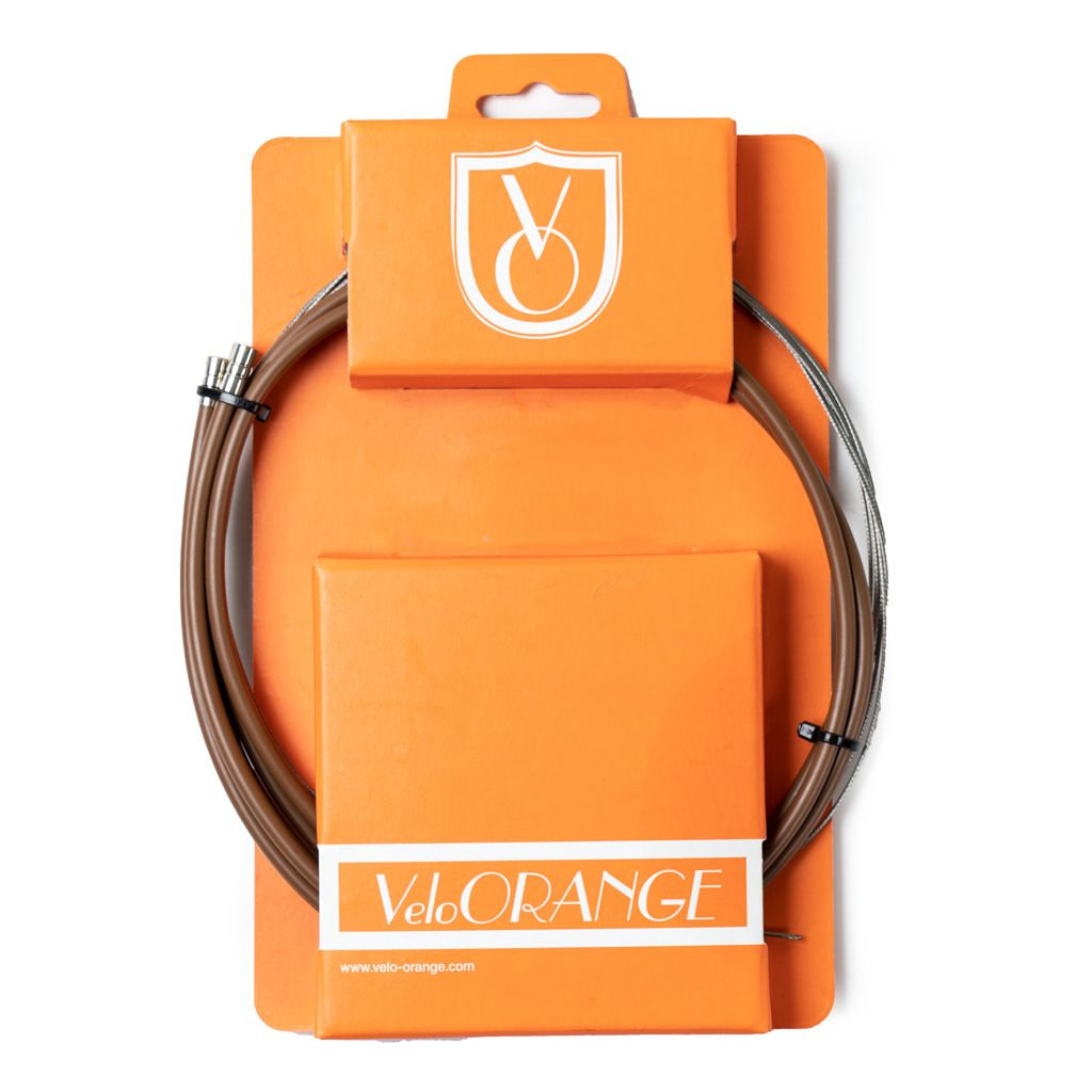 *VELO ORANGE* outer&inner cable set (brown)
