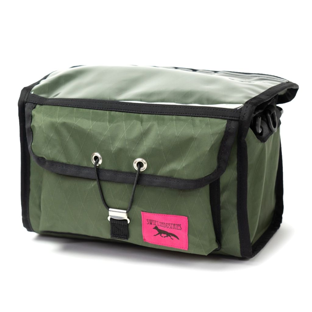 SWIFT INDUSTRIES* paloma handlebar bag (x-pac/dark green) - BLUE