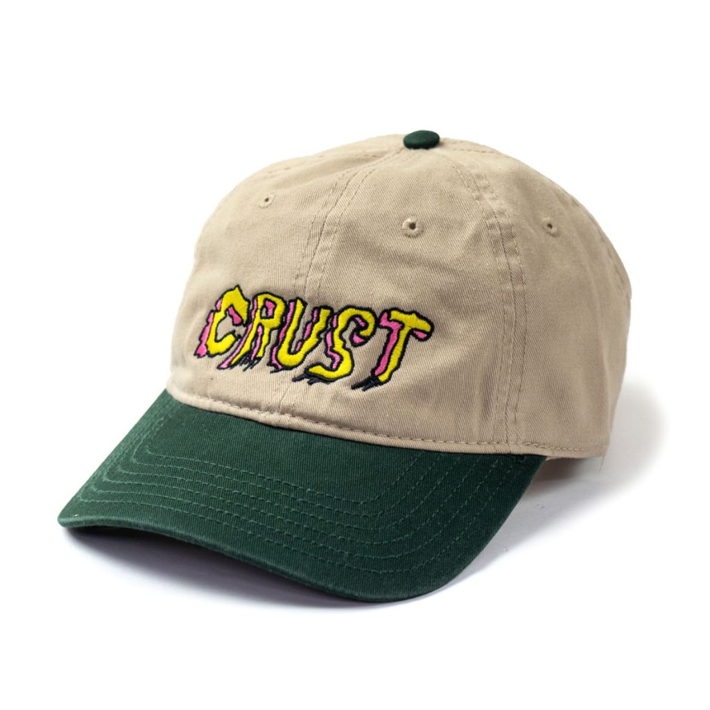 *CRUST BIKES* crust embroidered hat (khaki/green)