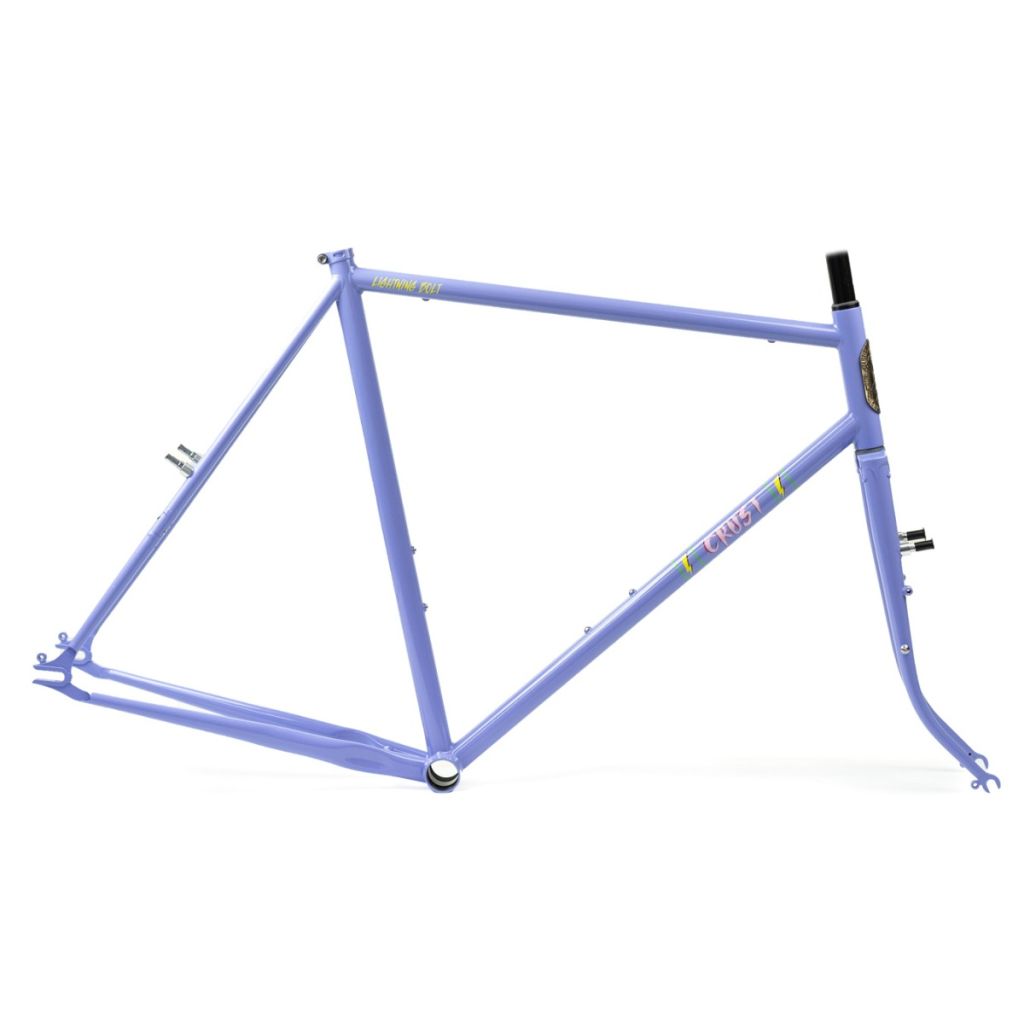 CRUST BIKES* single speed lightning bolt frame (lilac) - BLUE LUG