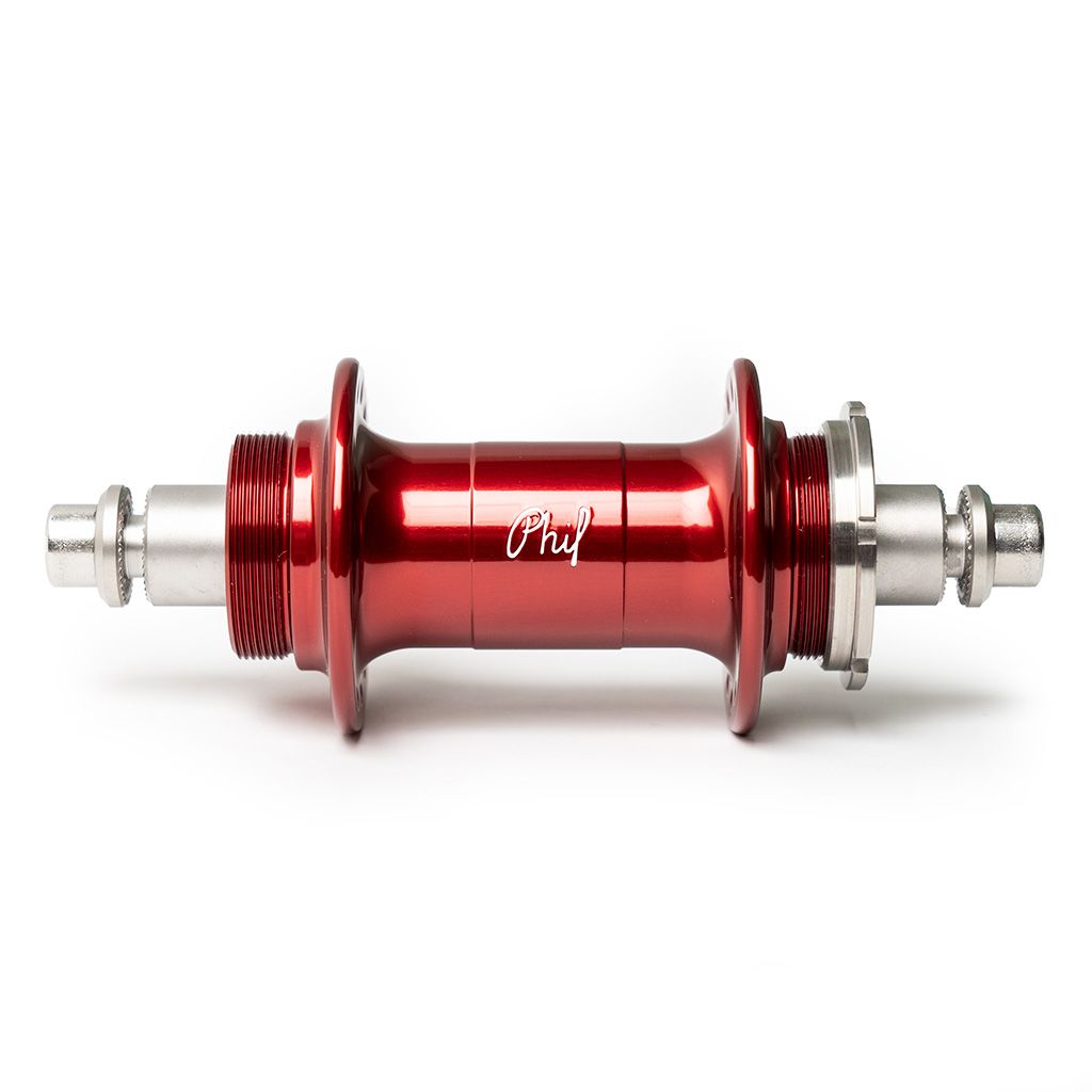 *PHILWOOD* low flange track hub rear (red/fix&free)