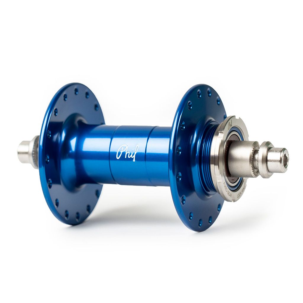 *PHILWOOD* high flange track hub rear (blue/single cog)