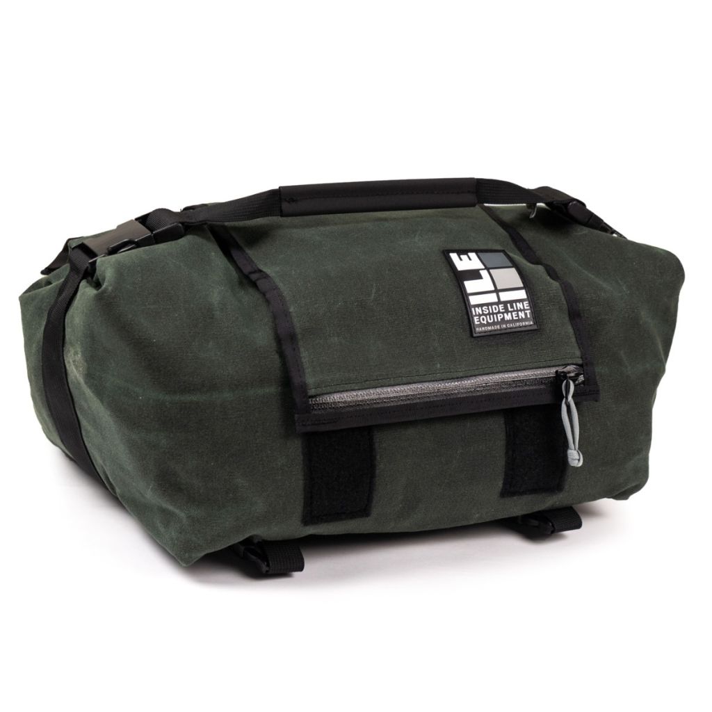 *ILE* porteur rack bag (waxed/forest)