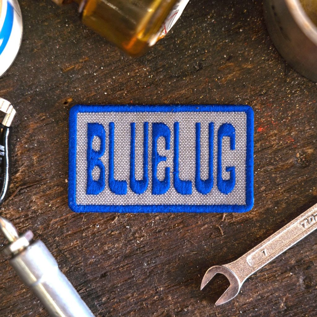 *BLUE LUG* logo patch (blue)