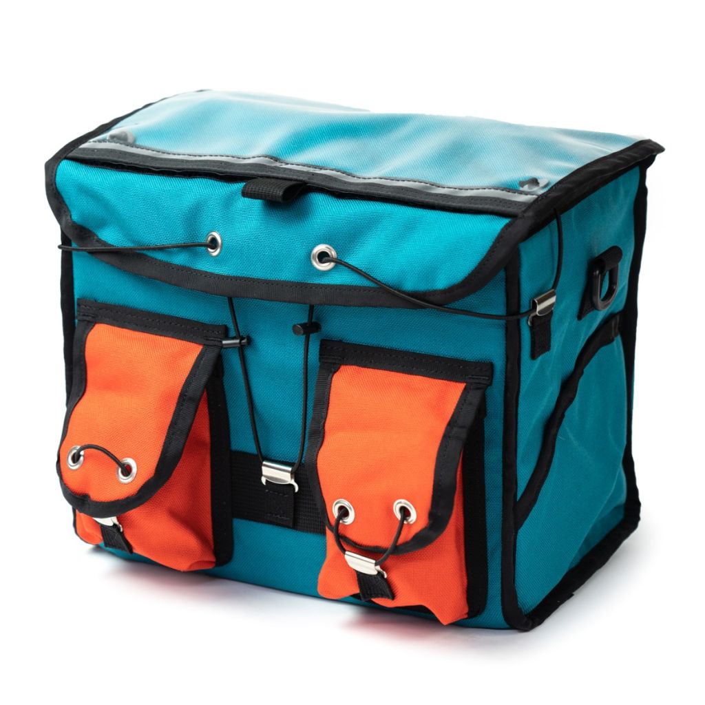*SWIFT INDUSTRIES* custom peregrine randonneur bag (12L/teal/mandarin)