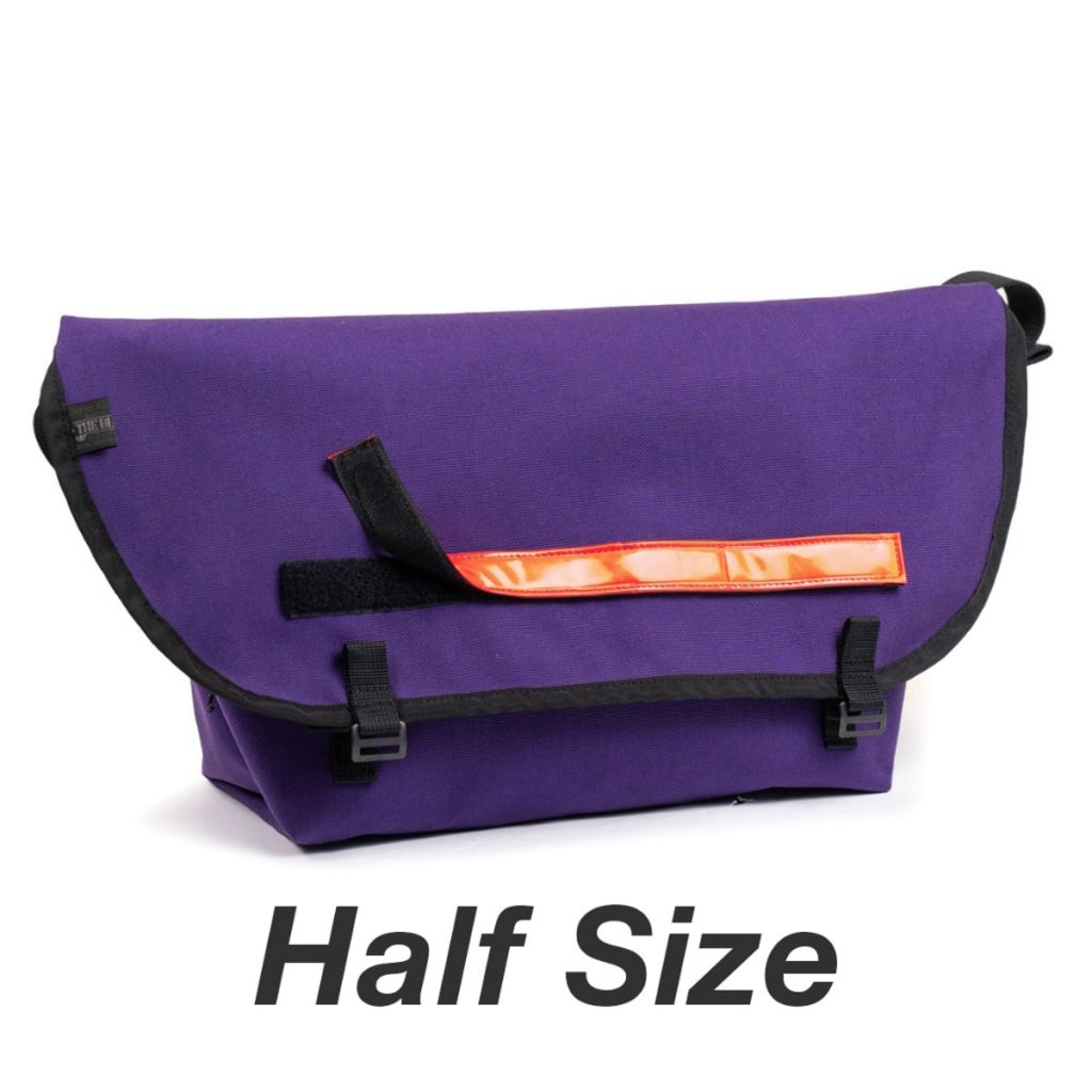 BLUE LUG* the messenger bag half (purple/reflector) - BLUE LUG