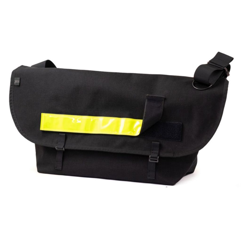 *BLUE LUG* the messenger bag (black/reflector)