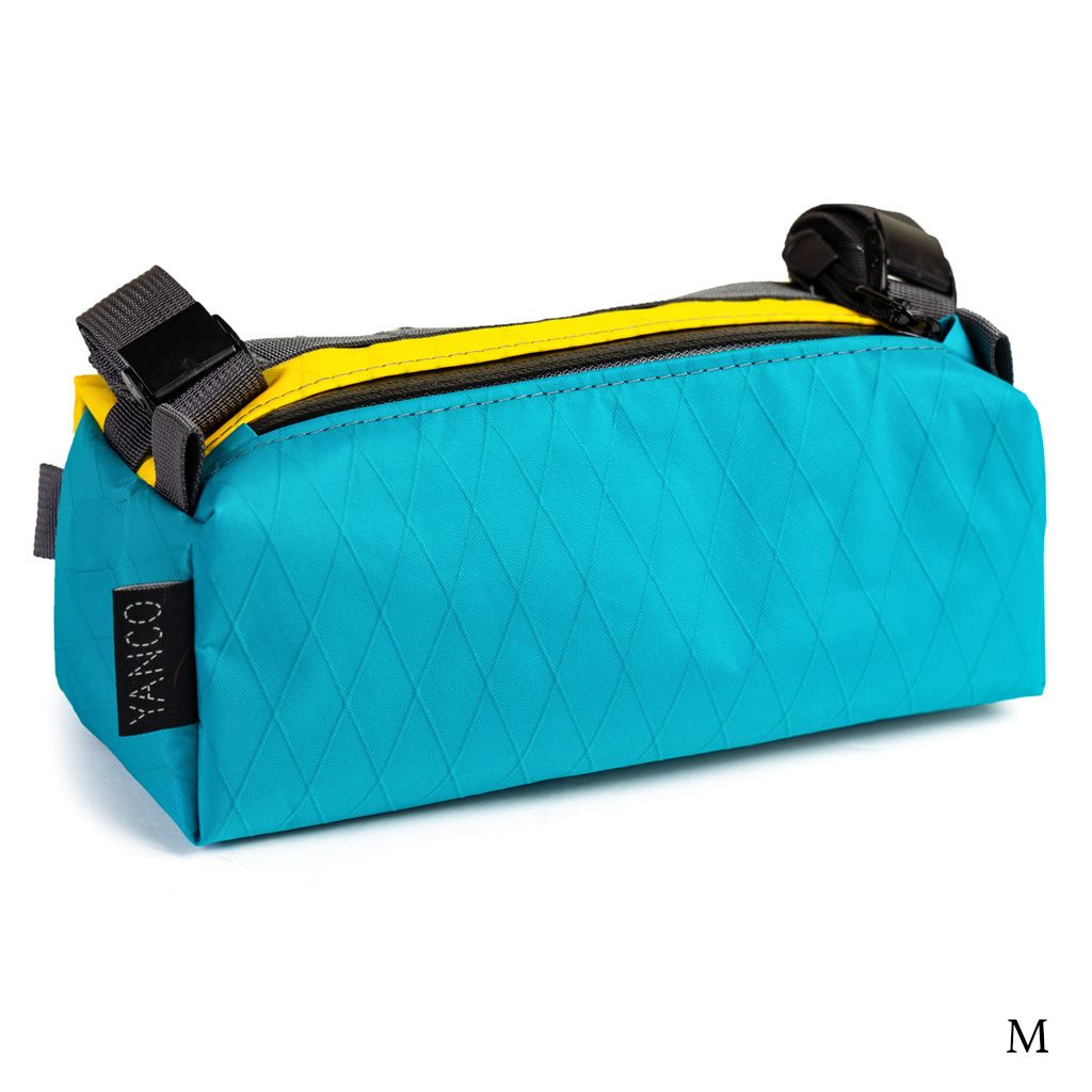 YANCO* bar bag (teal/yellow/M) - BLUE LUG ONLINE STORE