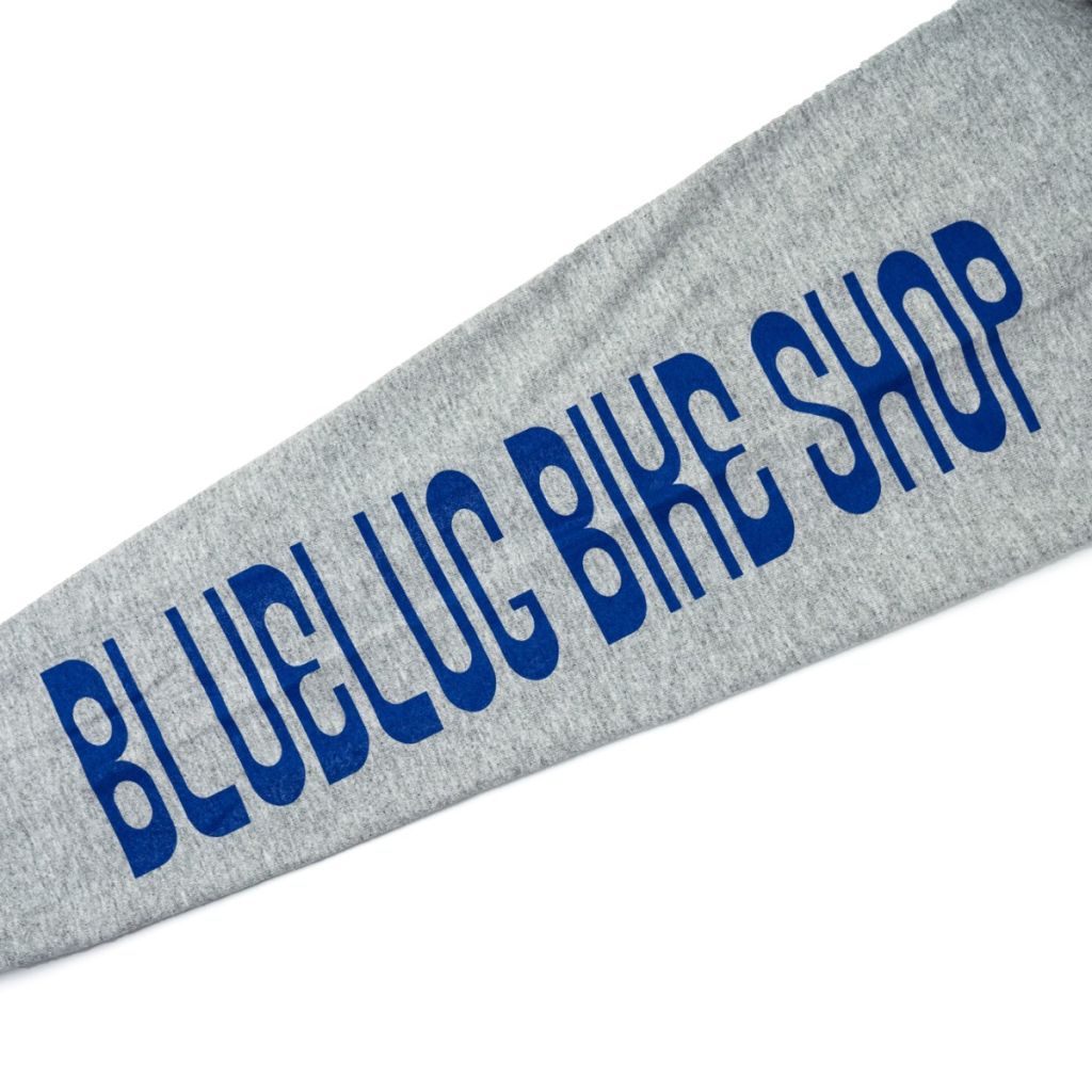 BLUE LUG* bike shop long sleeve t-shirt (heather grey