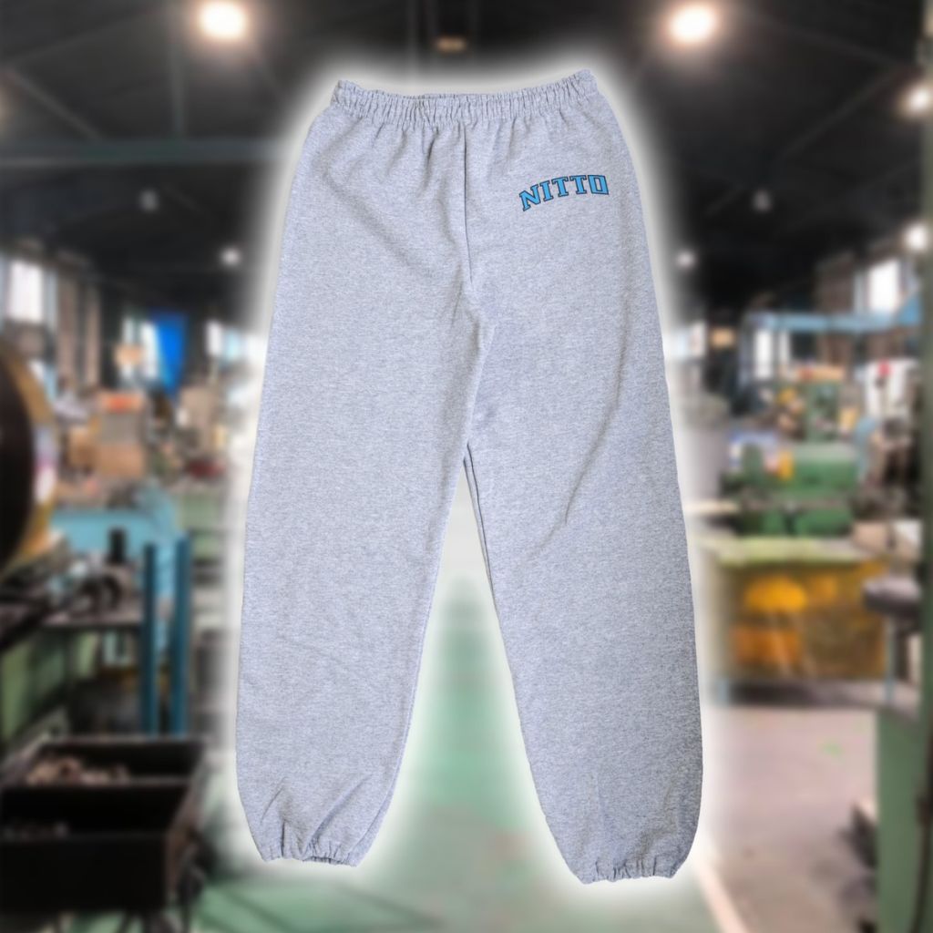 NITTO* sweat pants (college logo/heather gray) - BLUE LUG