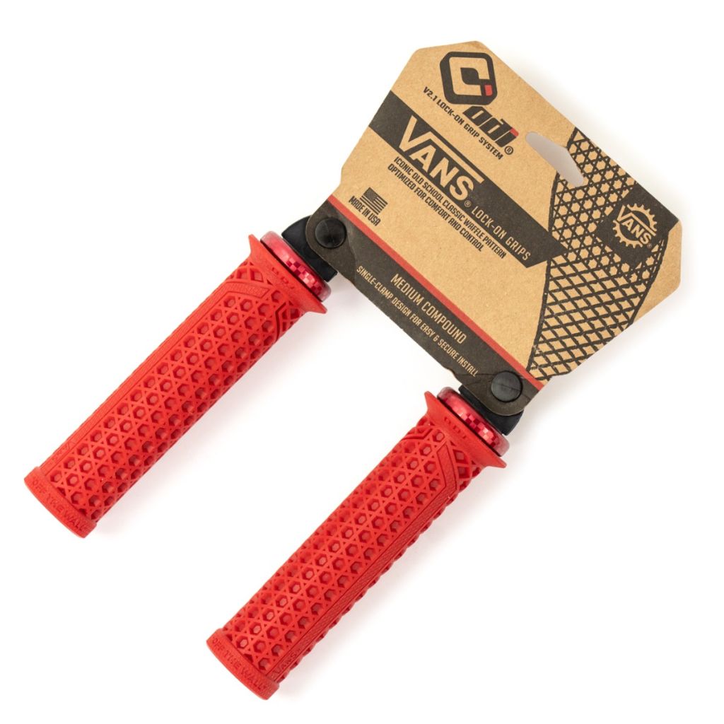 ODI* vans v2.1 lock-on grip (red) - BLUE LUG ONLINE STORE