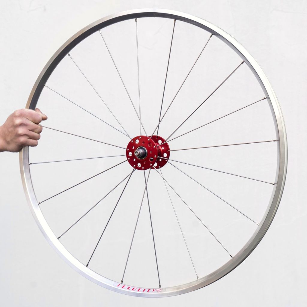 *VELOCITY×PHILWOOD* a23 pro track wheel front (polish/20h)