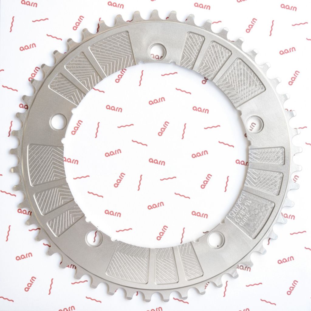 AARN* 15-panel track chainring (silver) - BLUE LUG ONLINE STORE
