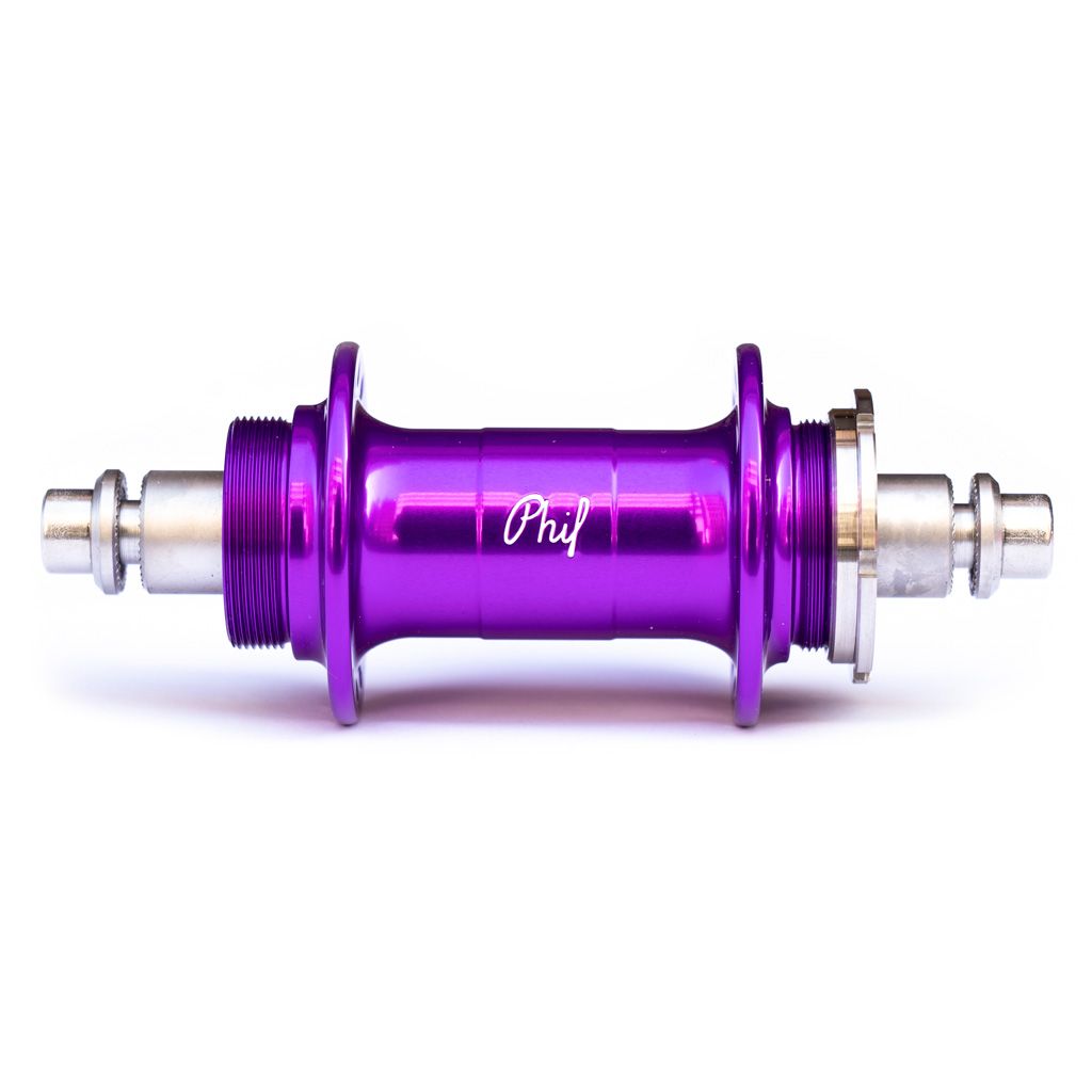 *PHILWOOD* low flange track hub rear (purple/fix&free)