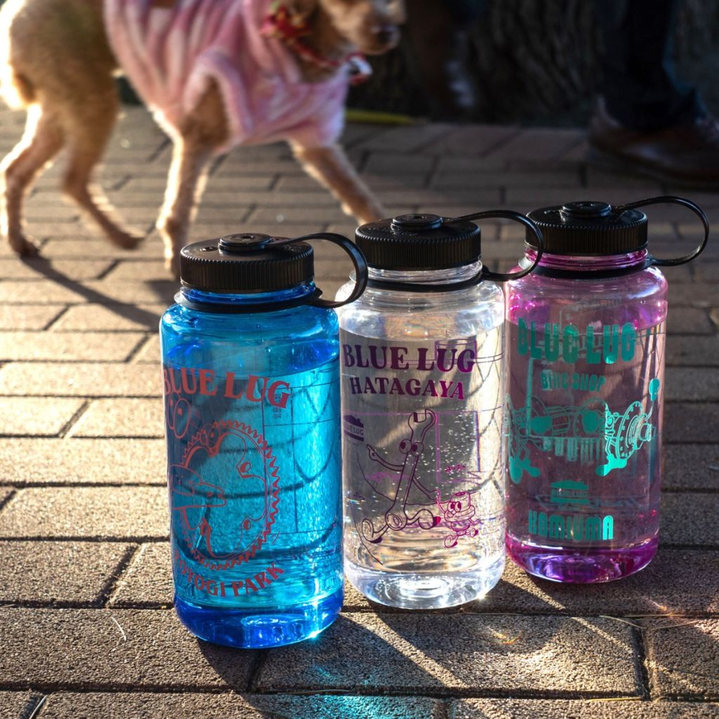 BLUE LUG* kamiuma nalgene bottle (black clear) - BLUE LUG