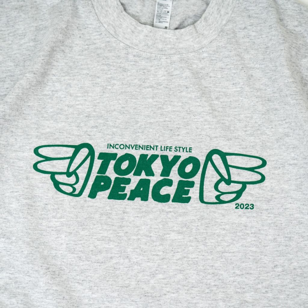 *PEACE SPORTS* tokyo peace t-shirt (ash grey)