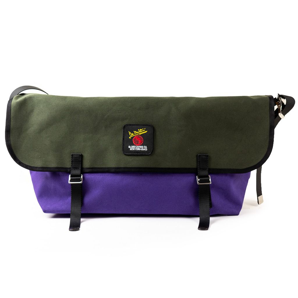 *DE MARTINI* DM3602 messenger bag (canvas purple/olive)