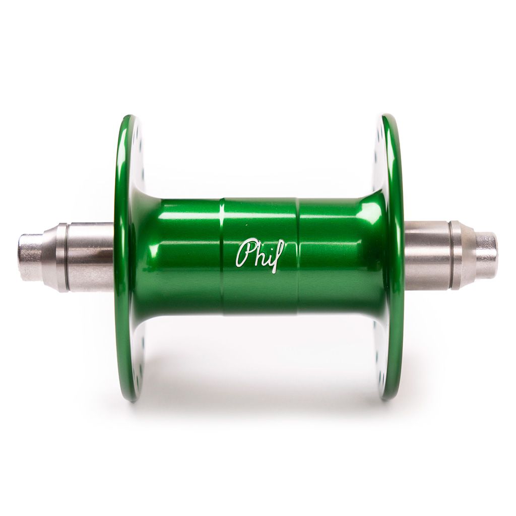 *PHILWOOD* high flange track hub front (green)