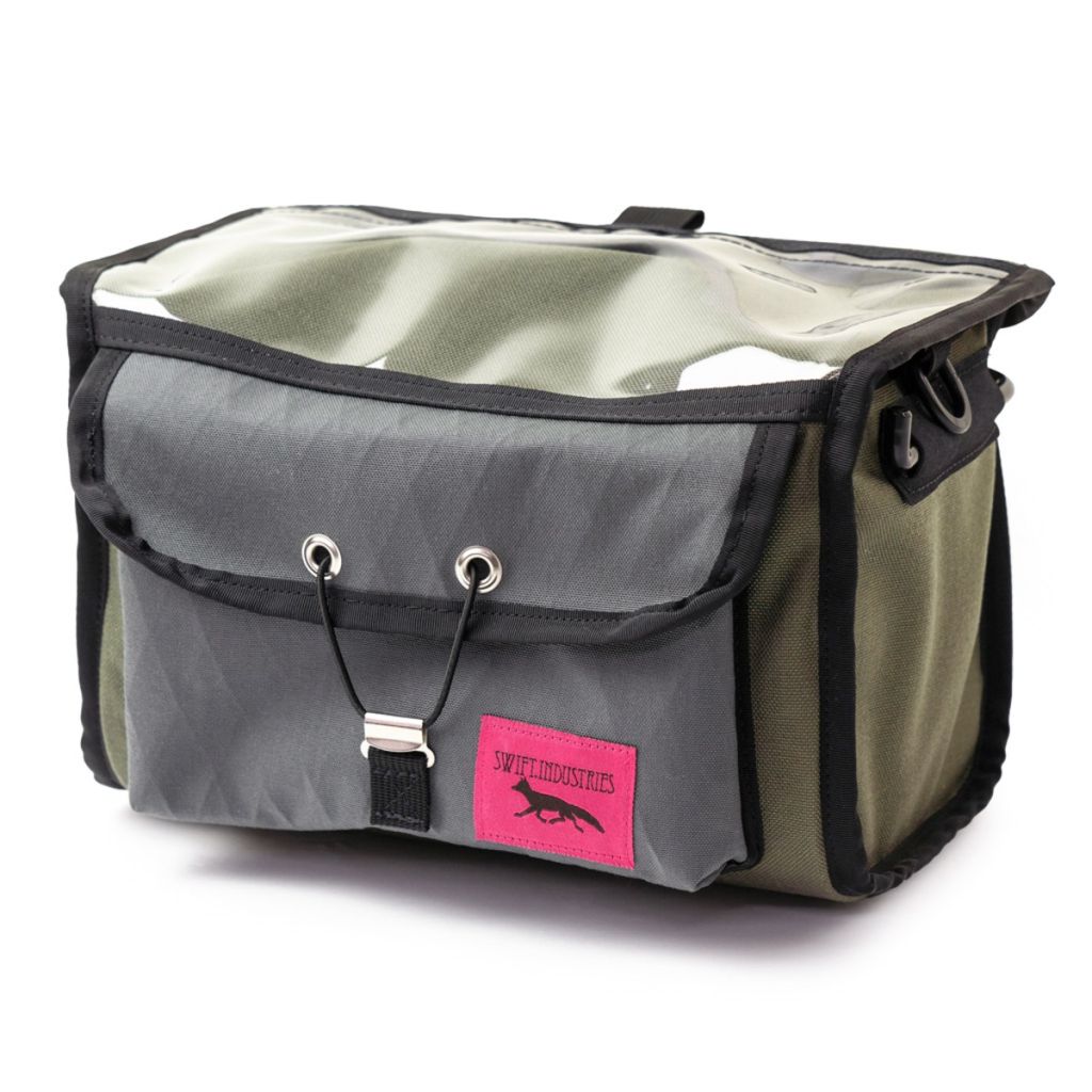 *SWIFT INDUSTRIES* custom paloma handlebar bag (stealth gray/olive)