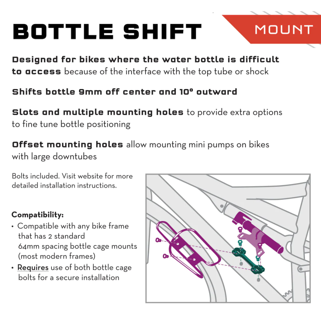*WOLF TOOTH COMPONENTS* b-rad bottle shift