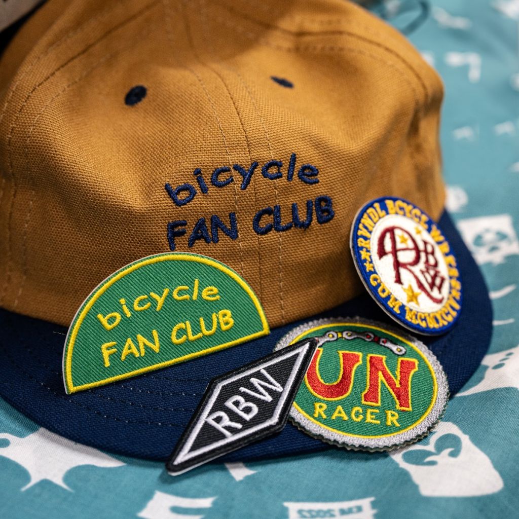 *RIVENDELL* bicycle fan club hat (coyote/navy)