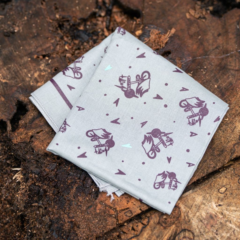 *SWIFT INDUSTRIES* campout 2023 bandana (grey)