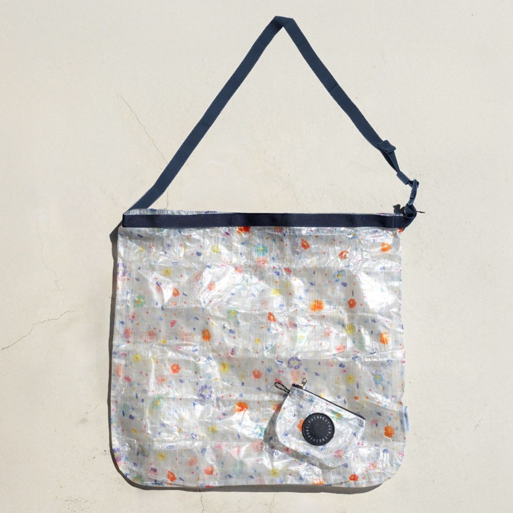 FAIRWEATHER* packable sacoche (dyneema sai flower) - BLUE