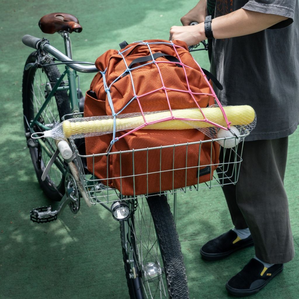 BLUE LUG* cargo net (teal/orange) - BLUE LUG ONLINE STORE