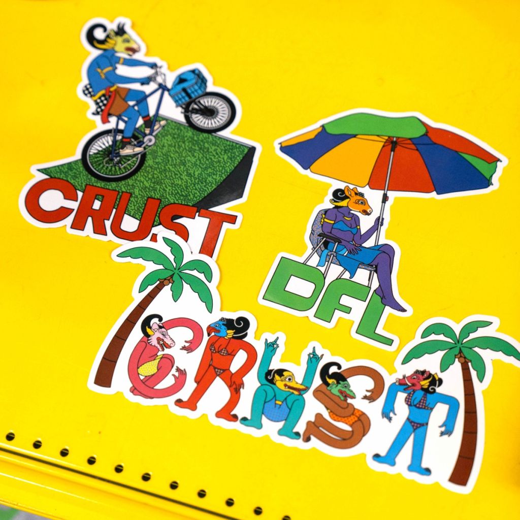 *CRUST BIKES* sticker pack