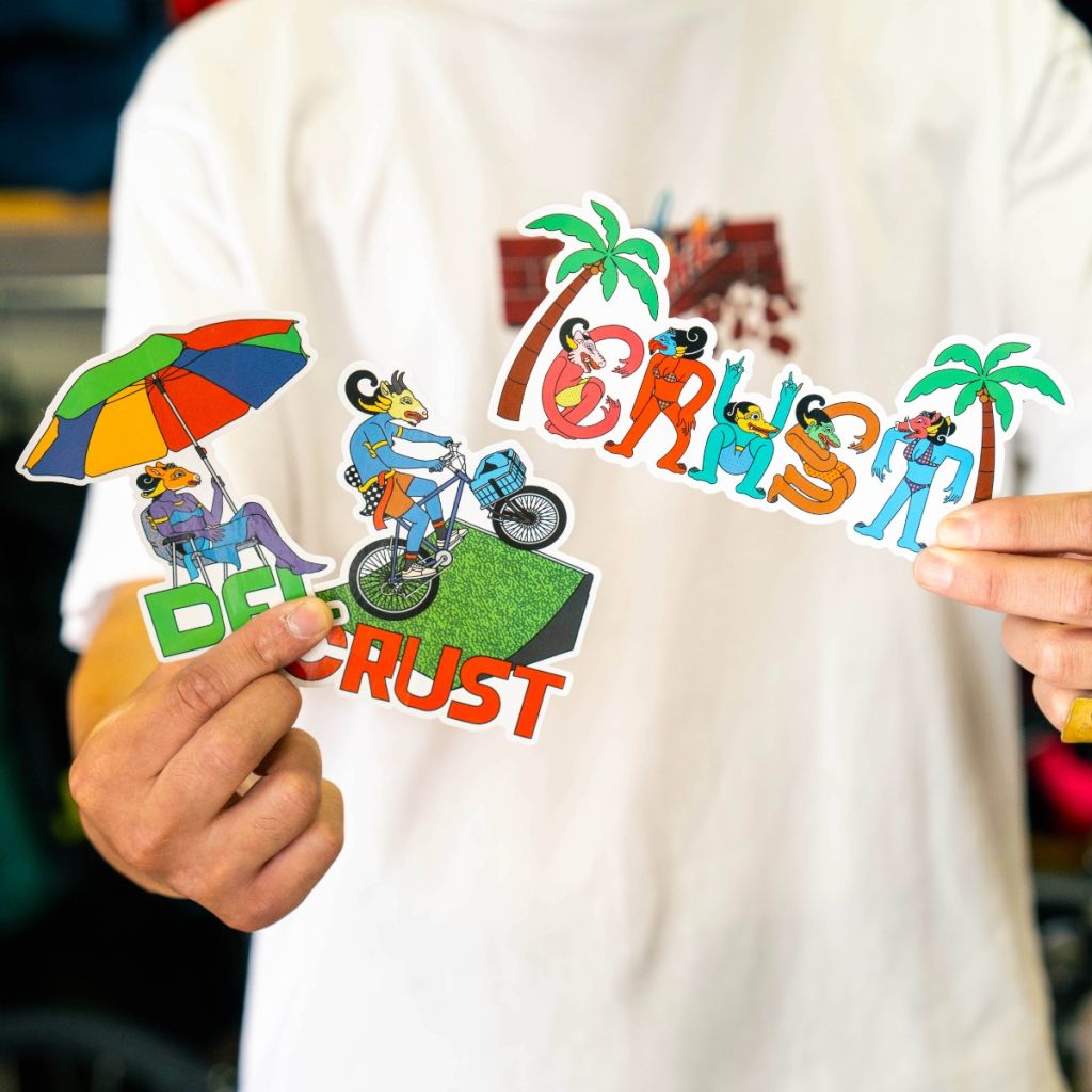 *CRUST BIKES* sticker pack