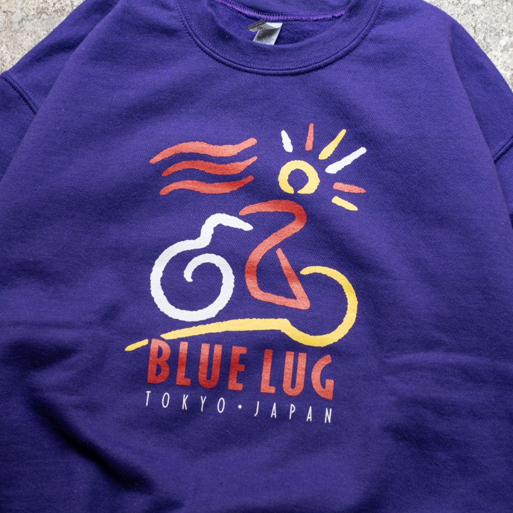 BLUE LUG* ride on air crewneck sweatshirt (purple) - BLUE LUG