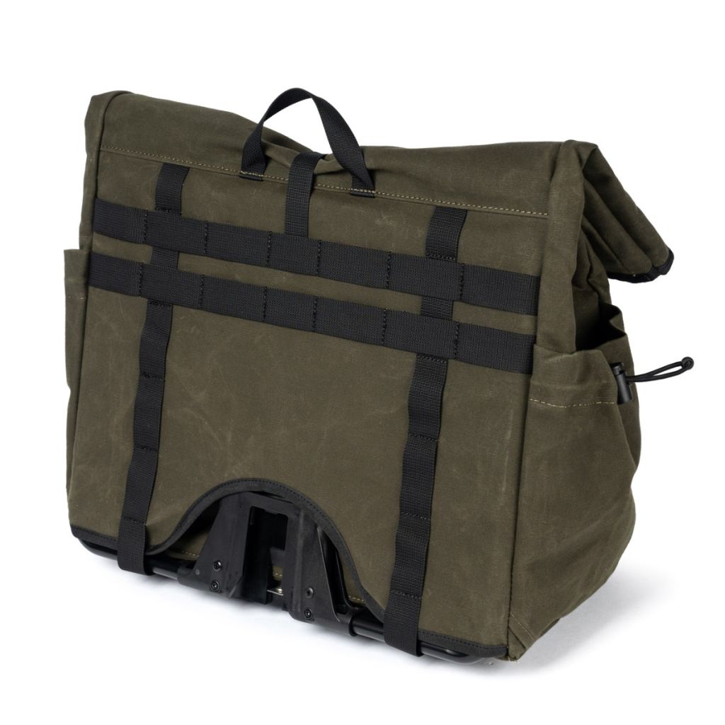 FAIRWEATHER* brompton bag (wax dark olive) - BLUE LUG ONLINE