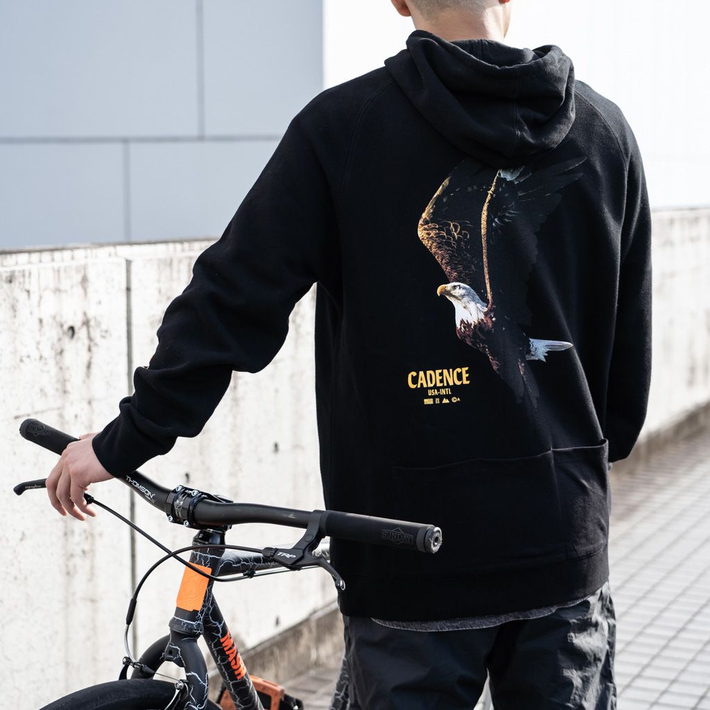 CADENCE* eagle hoodie (black) - BLUE LUG ONLINE STORE