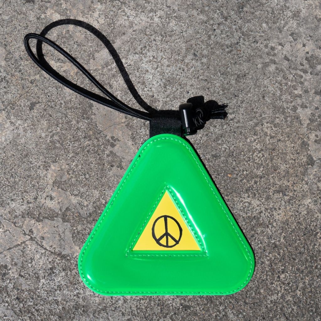 *PEACE SPORTS×BLUE LUG* chubby triangle reflector (light green)