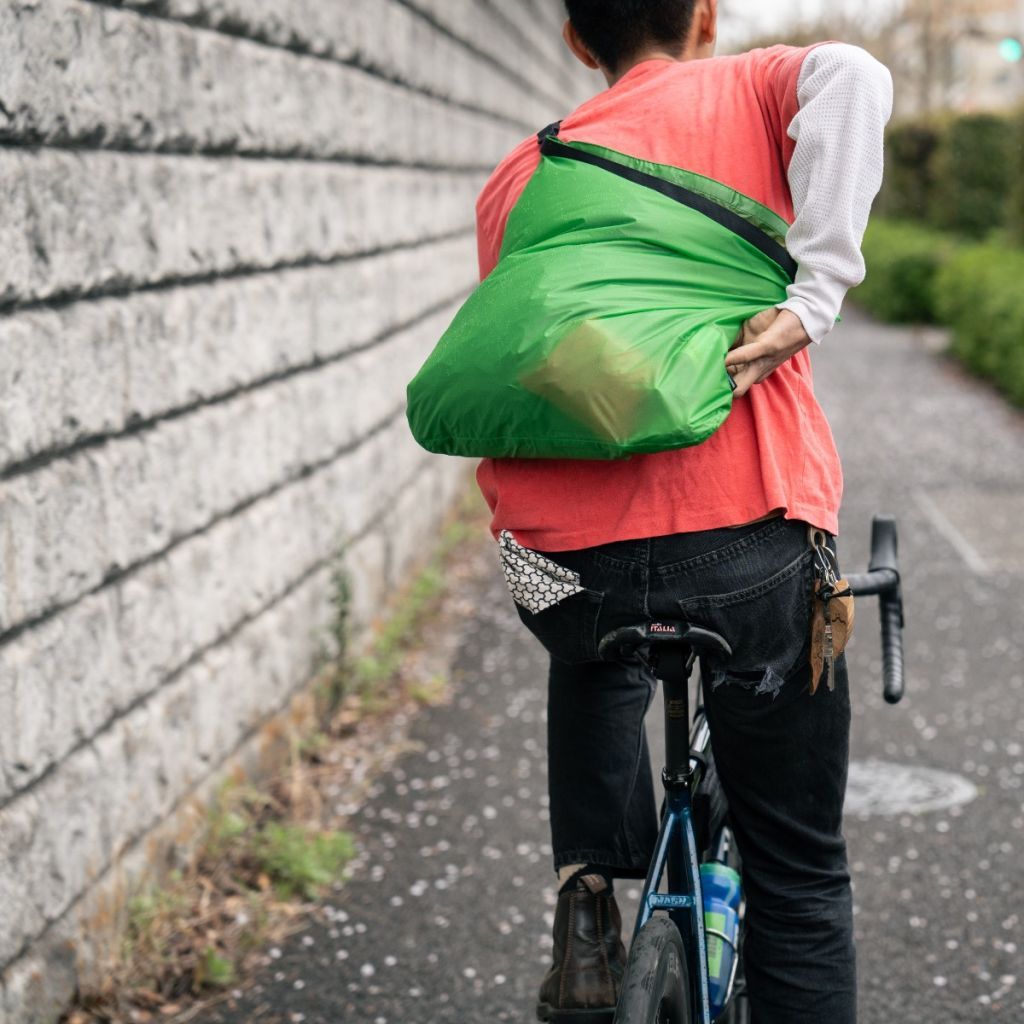 FAIRWEATHER* packable sacoche (x-pac/olive) - BLUE LUG