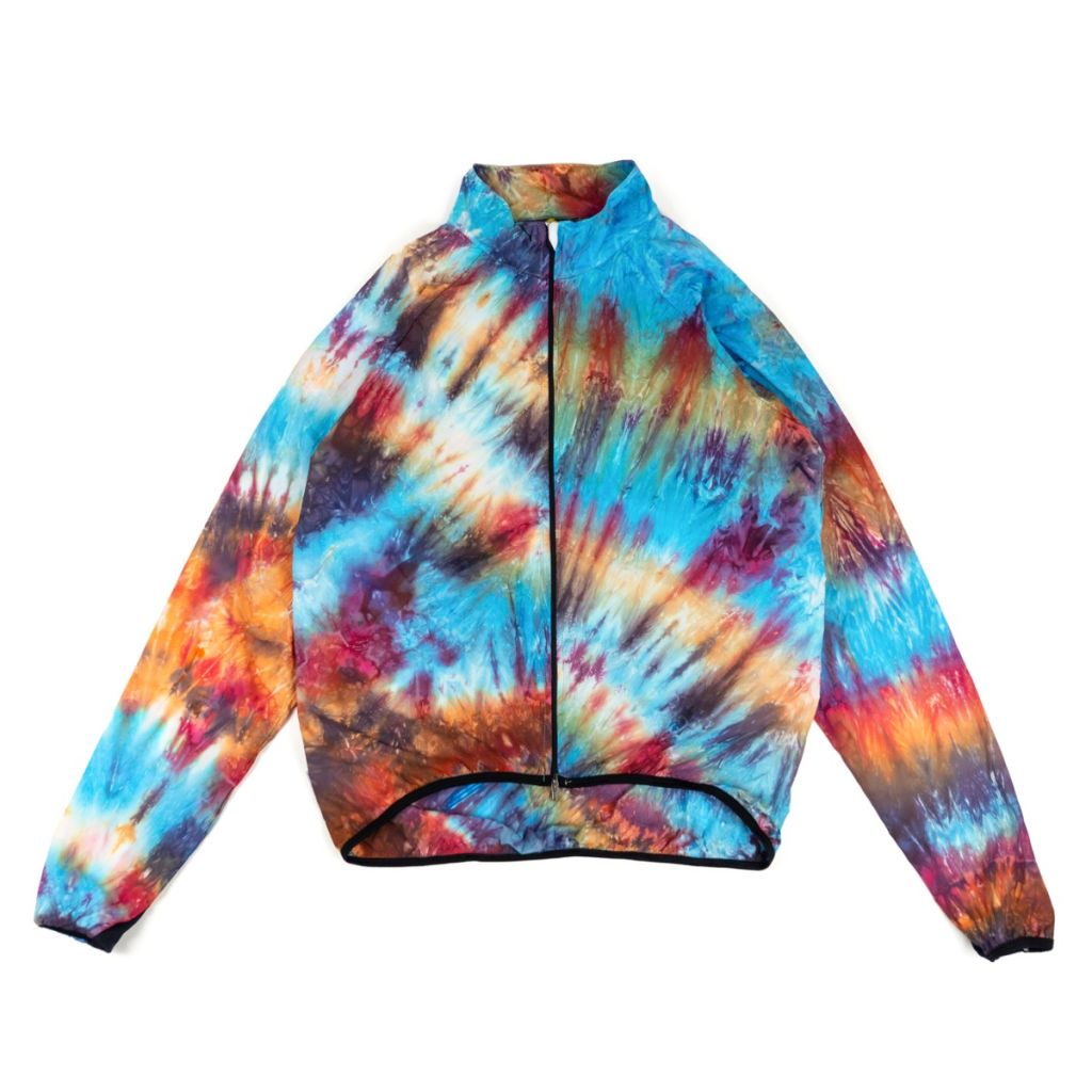 RINGTAIL×TEAM DREAM* breeze breaker jacket (tie dye) - BLUE LUG 