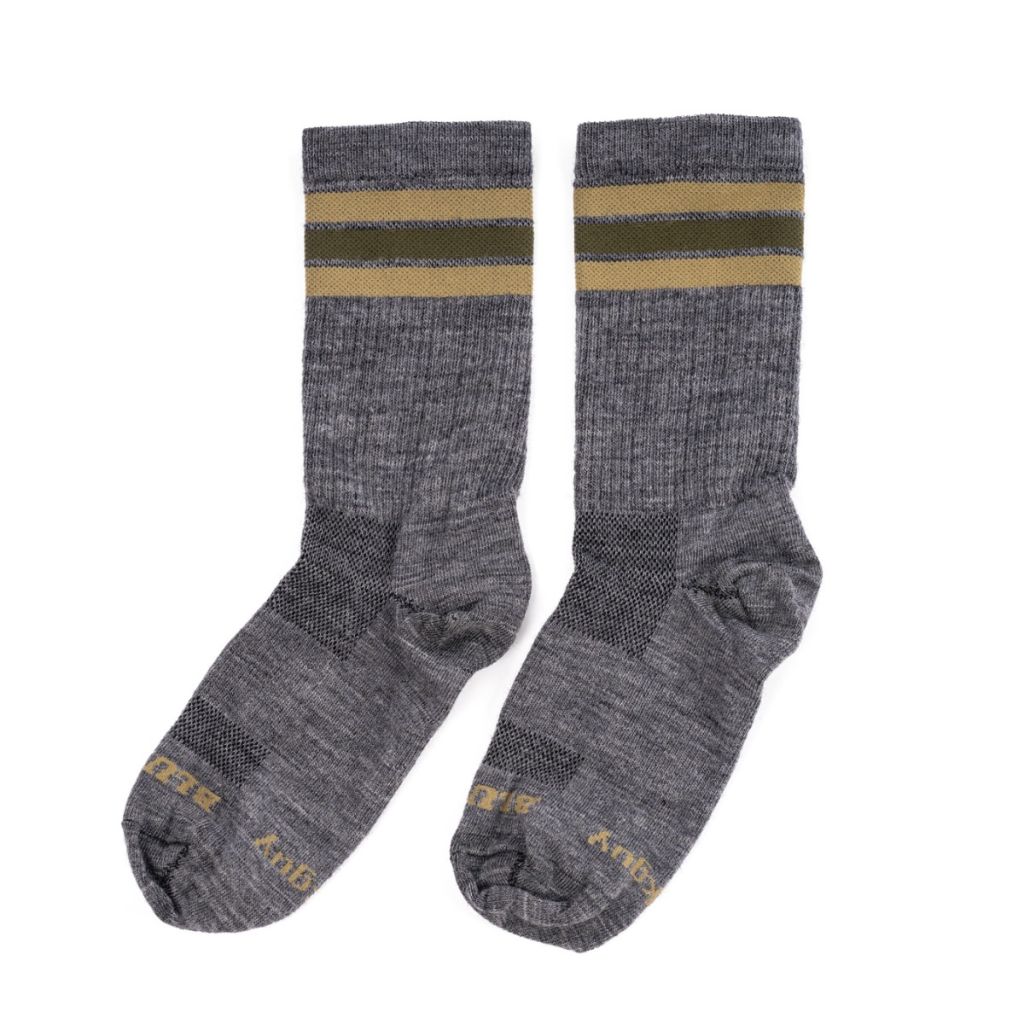 *BLUE LUG×SOCKGUY* line wool socks (gray olive)