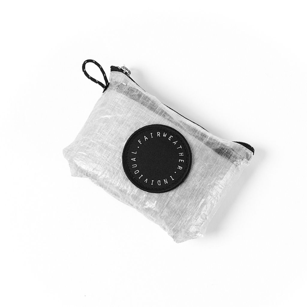 FAIRWEATHER* packable sacoche (dyneema gray) - BLUE LUG