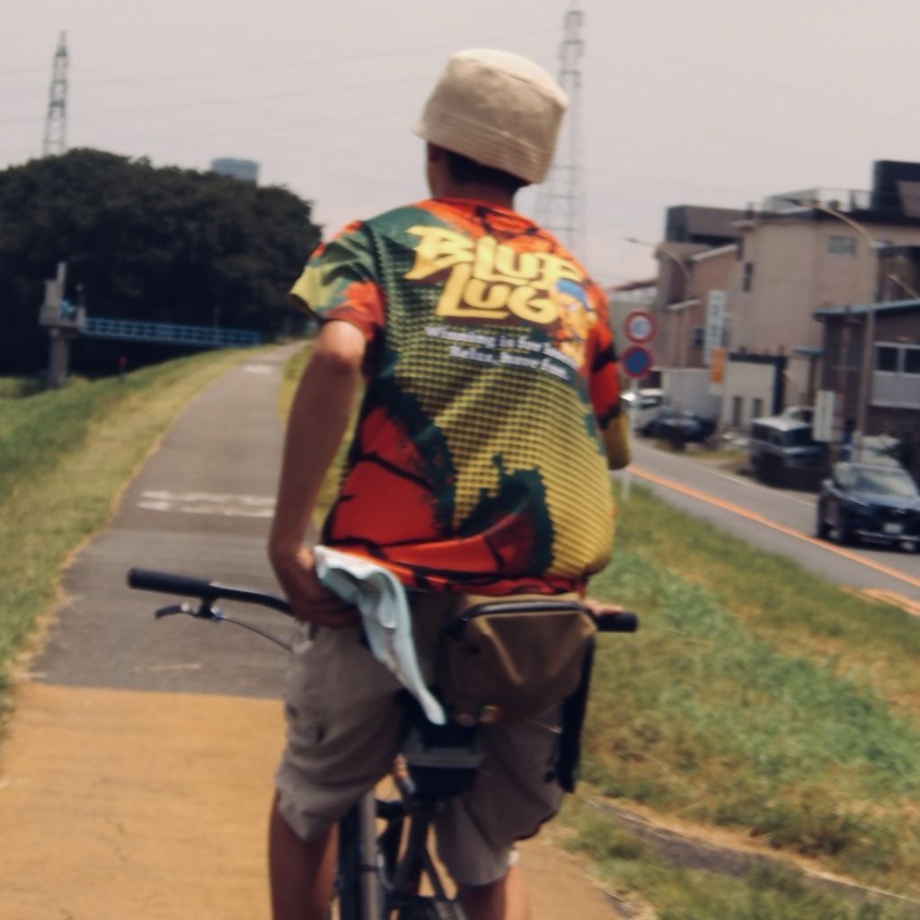 *BLUE LUG* short sleeve loser tech tee (orange/green)