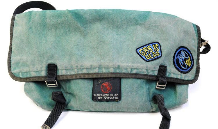 DE MARTINI* 3601 messenger bag (canvas navy) - BLUE LUG