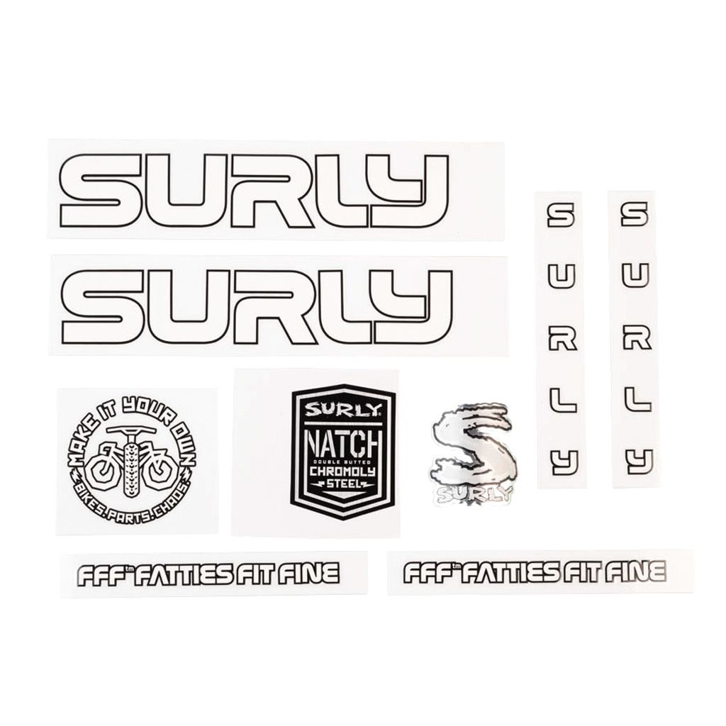 *SURLY* intergalactic decal set (white)