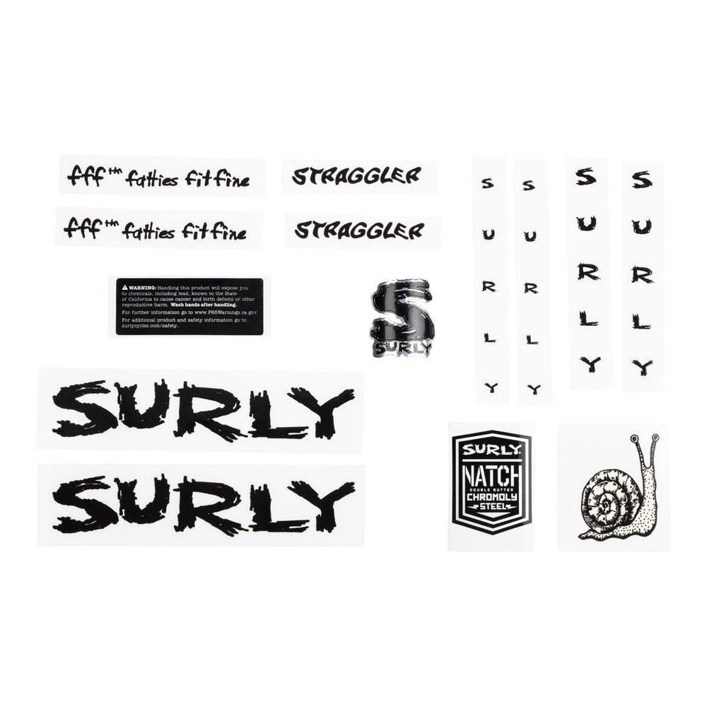 SURLY* straggler new frame decal (black) - BLUE LUG ONLINE STORE