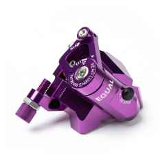 EQUAL* flat mount disc brake (clear purple) - BLUE LUG