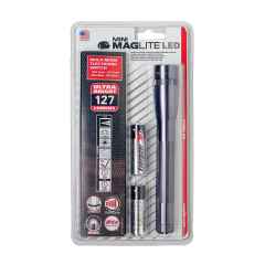*MAGLITE* mini maglite led 2aa flashlight (gray)