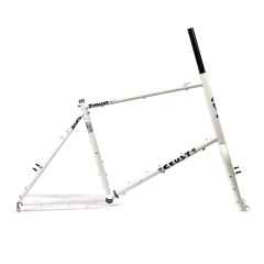 *CRUST BIKES* stupid tourist frame (pastel speckle'd white)