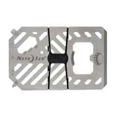 *NITE IZE* financial tool multi tool wallet (silver)