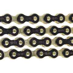 *IZUMI* jet black bicycle chain (gold)